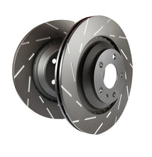 Load image into Gallery viewer, EBC 2016-2017 Ford Focus ST 1PC USR Black Anodized Front Slotted Rotors - Black Ops Auto Works