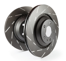 Load image into Gallery viewer, EBC 13+ Audi A6 Quattro 3.0 TD USR Slotted Front Rotors-Brake Rotors - Slotted-EBC-847943068342-
