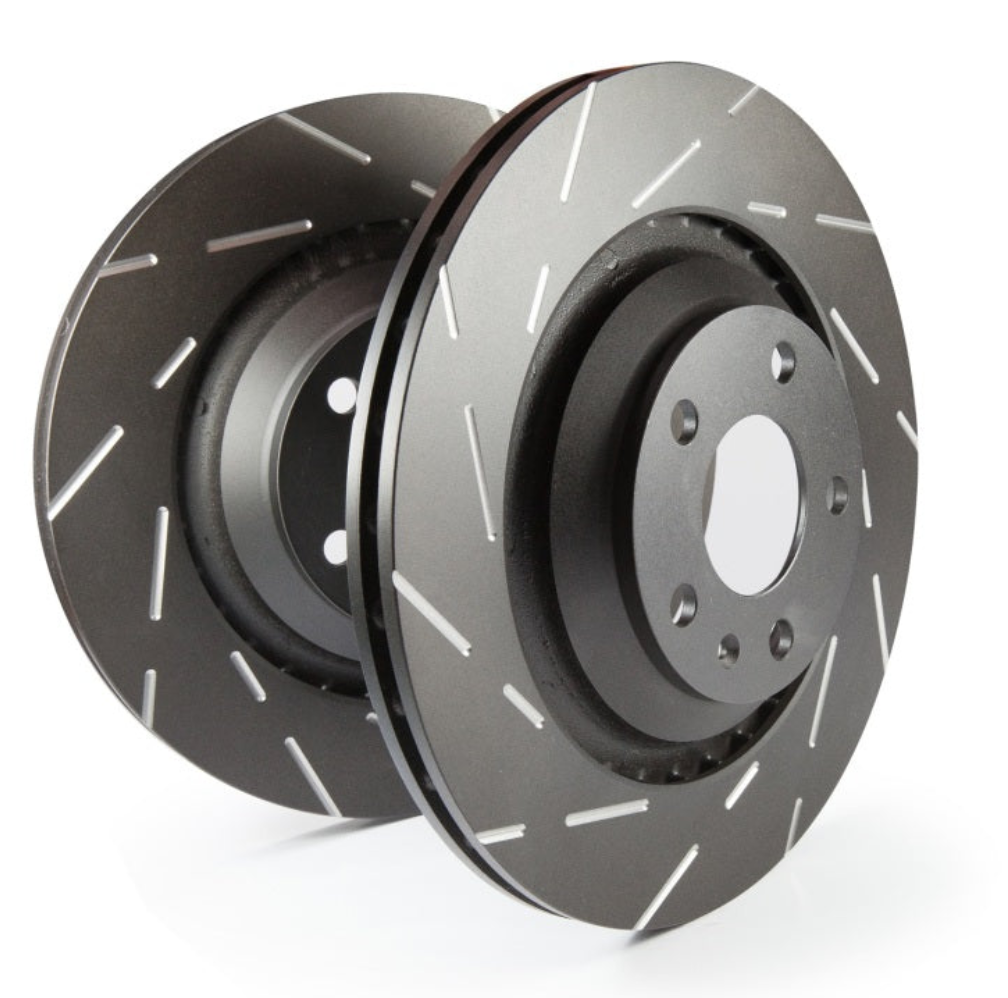 EBC 13+ BMW X1 2.0 Turbo (28i) USR Slotted Front Rotors-Brake Rotors - Slotted-EBC-840655099291-