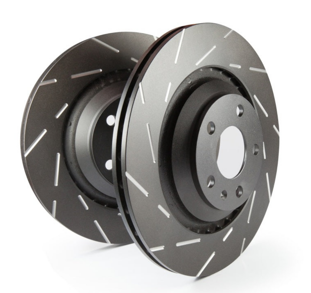 EBC 13+ BMW X1 2.0 Turbo (28i) USR Slotted Rear Rotors-Brake Rotors - Slotted-EBC-840655099277-