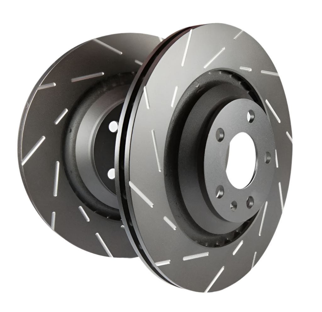 EBC 13+ BMW X1 3.0 Turbo (35i) USR Slotted Front Rotors-Brake Rotors - Slotted-EBC-840655089827-