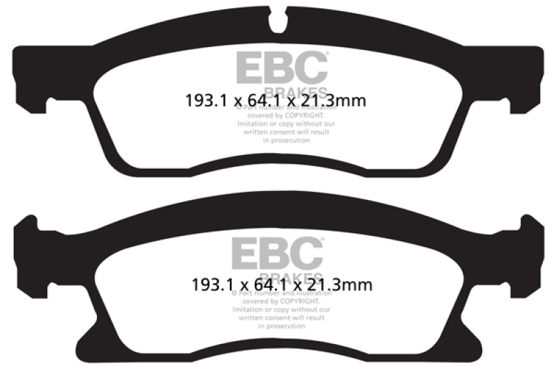 EBC 13+ Dodge Durango 5.7 Yellowstuff Front Brake Pads - Black Ops Auto Works