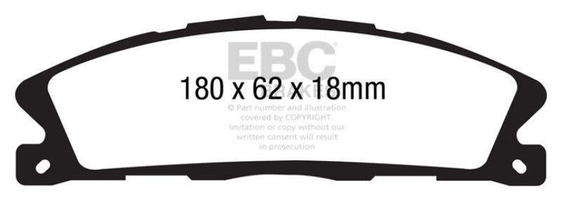 EBC 13+ Ford Explorer 3.5 Twin Turbo 4WD Greenstuff Front Brake Pads - Black Ops Auto Works