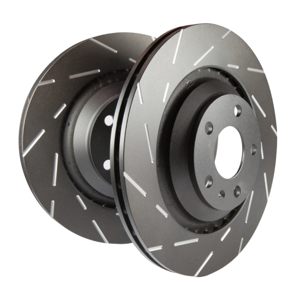 EBC 13+ Ford Explorer 3.5 Twin Turbo 4WD USR Slotted Front Rotors-Brake Rotors - Slotted-EBC-889668094077-