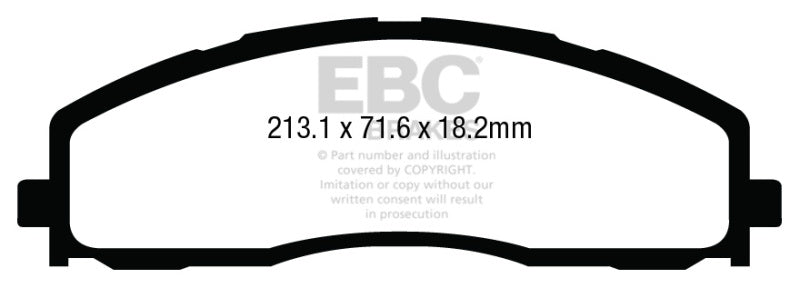 EBC 13+ Ford F250 (inc Super Duty) 6.2 (2WD) Extra Duty Front Brake Pads - Black Ops Auto Works
