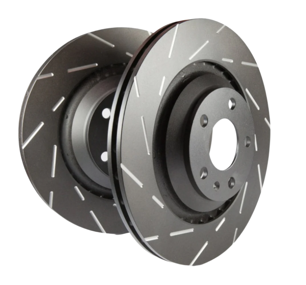 EBC 13+ Ford F250 (inc Super Duty) 6.2 (2WD) USR Slotted Rear Rotors-Brake Rotors - Slotted-EBC-889668094411-