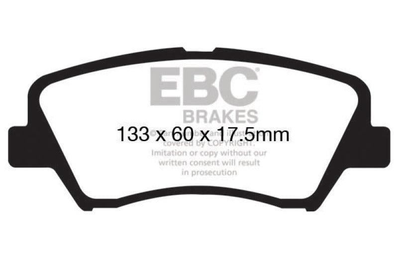 EBC 13+ Hyundai Elantra 1.8 Yellowstuff Front Brake Pads - Black Ops Auto Works