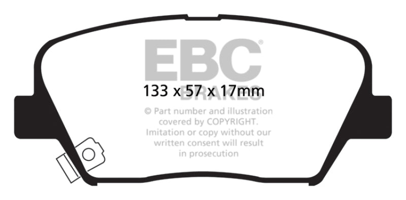 EBC 13+ Hyundai Santa Fe 2.0 Turbo Greenstuff Front Brake Pads - Black Ops Auto Works