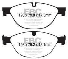 Load image into Gallery viewer, EBC 13+ Jaguar F-Type (Cast Iron Only) 3.0 Supercharged (380) Perf Pkg Redstuff Front Brake Pads - Black Ops Auto Works