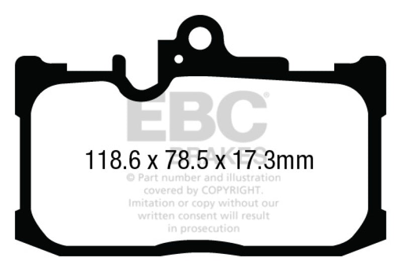 EBC 13+ Lexus GS350 3.5 F-Sport RWD Redstuff Front Brake Pads - Black Ops Auto Works