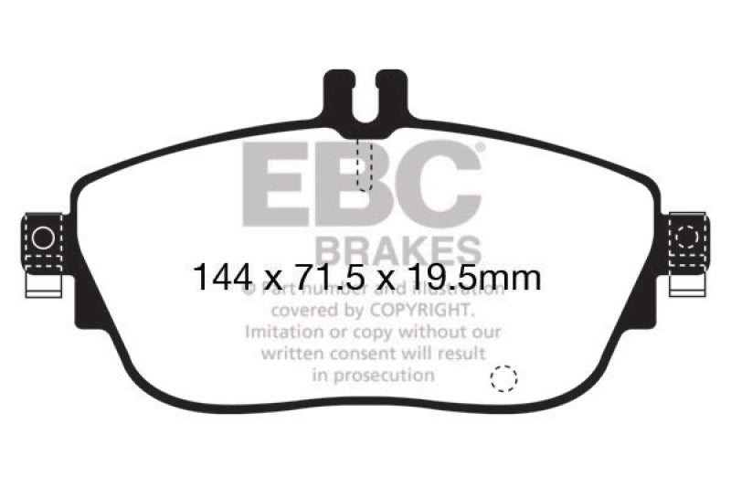 EBC 13+ Mercedes-Benz CLA250 2.0 Turbo Redstuff Front Brake Pads - Black Ops Auto Works