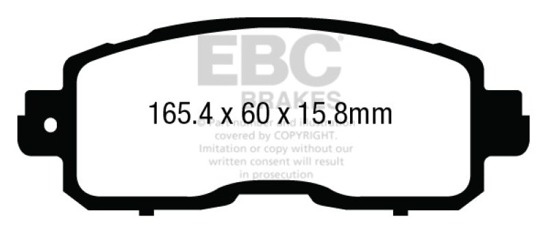 EBC 13+ Nissan Altima 2.5 (L33) Sedan Redstuff Front Brake Pads - Black Ops Auto Works