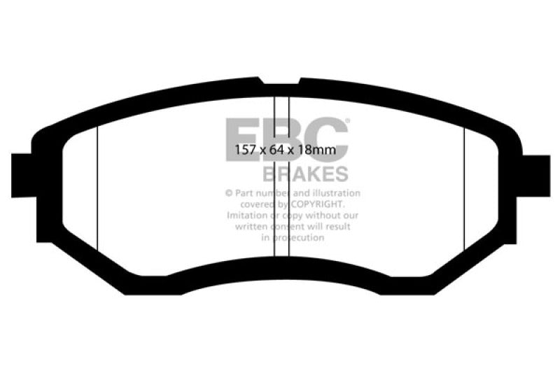 EBC 13+ Subaru Forester 2.0 Turbo Redstuff Front Brake Pads - Black Ops Auto Works