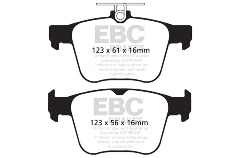 EBC 14-20 Audi S3 2.0 Turbo Yellowstuff Rear Brake Pads - Black Ops Auto Works
