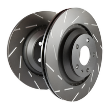 Load image into Gallery viewer, EBC 14+ Audi S3 2.0 Turbo USR Slotted Front Rotors-Brake Rotors - Slotted-EBC-889668094107-