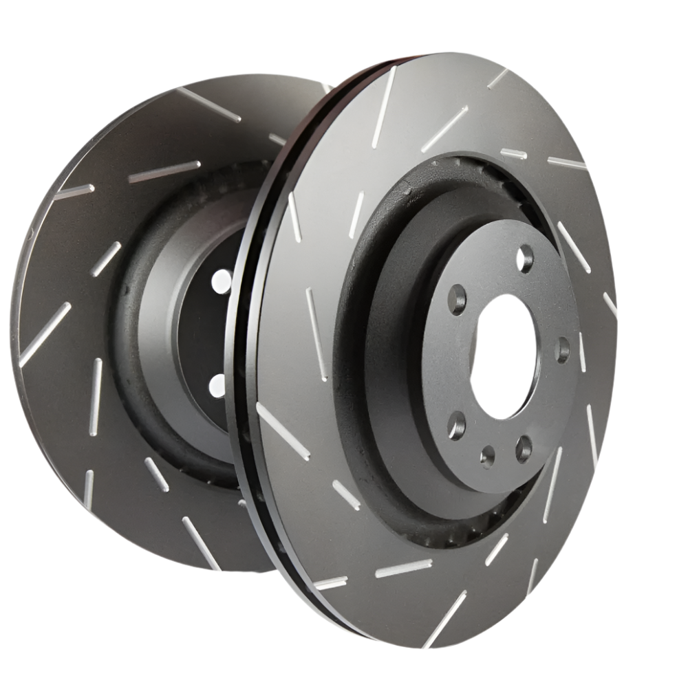EBC 14+ Ford Fiesta ST 1.6L USR Slotted Front Rotors (10.9in Rotors)-Brake Rotors - Slotted-EBC-889668094039-