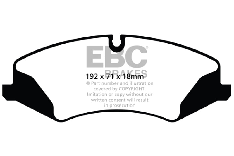 EBC 14+ Land Rover LR4 3.0 Supercharged Extra Duty Front Brake Pads - Black Ops Auto Works