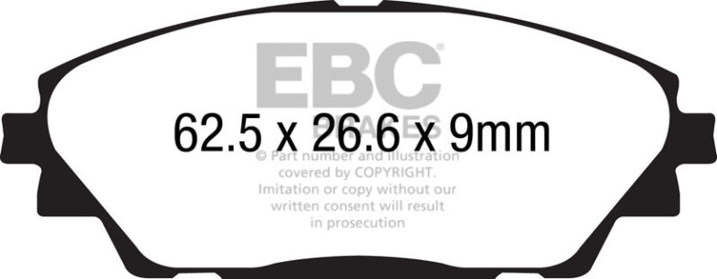 EBC 14+ Mazda 3 2.0 (Japan Build) Greenstuff Front Brake Pads - Black Ops Auto Works