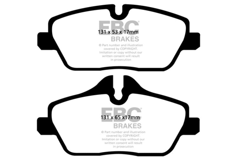 EBC 14+ Mini Hardtop 1.5 Turbo Cooper Redstuff Front Brake Pads - Black Ops Auto Works
