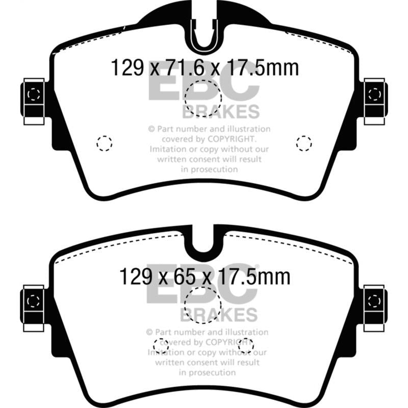 EBC 14+ Mini Hardtop 2.0 Turbo Cooper S Ultimax2 Front Brake Pads EBC EBCUD1801