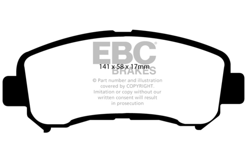 EBC 14+ Nissan Juke 1.6 Turbo Nismo RS Yellowstuff Front Brake Pads - Black Ops Auto Works