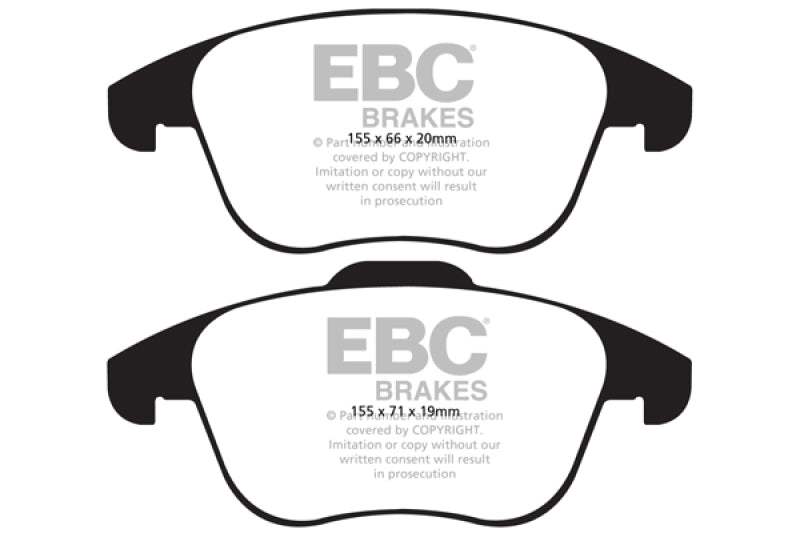 EBC 15 and up Audi Q3 2.0 Turbo Redstuff Front Brake Pads - Black Ops Auto Works
