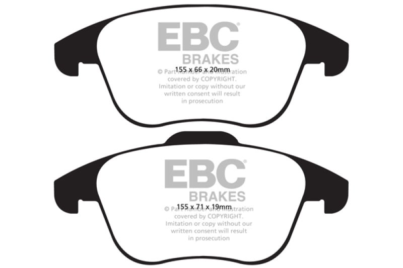 EBC 15 and up Audi Q3 2.0 Turbo Ultimax2 Front Brake Pads - Black Ops Auto Works