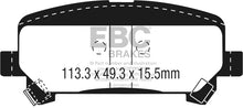 Load image into Gallery viewer, EBC 15+ Chevrolet Colorado 2.5 Yellowstuff Rear Brake Pads - Black Ops Auto Works