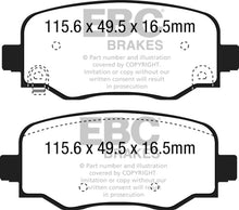 Load image into Gallery viewer, EBC 15+ Fiat 500X 1.4 Turbo Greenstuff Rear Brake Pads - Black Ops Auto Works