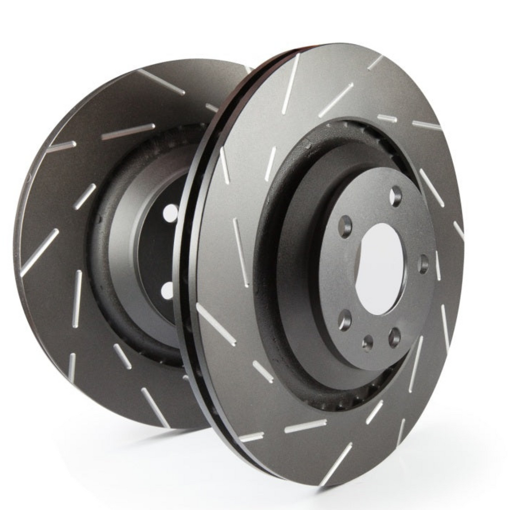 EBC 15+ Ford F150 2.7 Twin Turbo (2WD) USR Slotted Rear Rotors-Brake Rotors - Slotted-EBC-847943068519-