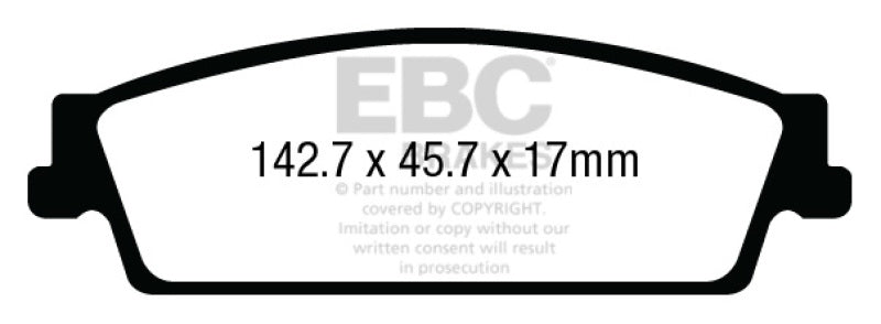 EBC 15+ Gmc Yukon XL / Denali XL 1500 Extra Duty Rear Brake Pads - Black Ops Auto Works