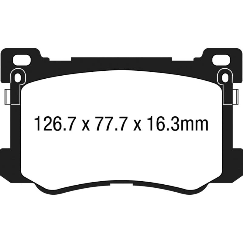 EBC 15+ Hyundai Genesis 3.8 Yellowstuff Front Brake Pads EBC EBCDP43048R