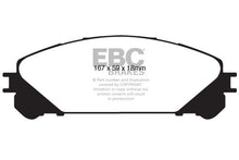 Load image into Gallery viewer, EBC 15+ Lexus NX200t 2.0 Turbo Ultimax2 Front Brake Pads - Black Ops Auto Works