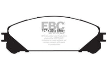 Load image into Gallery viewer, EBC 15+ Lexus NX200t 2.0 Turbo Yellowstuff Front Brake Pads - Black Ops Auto Works
