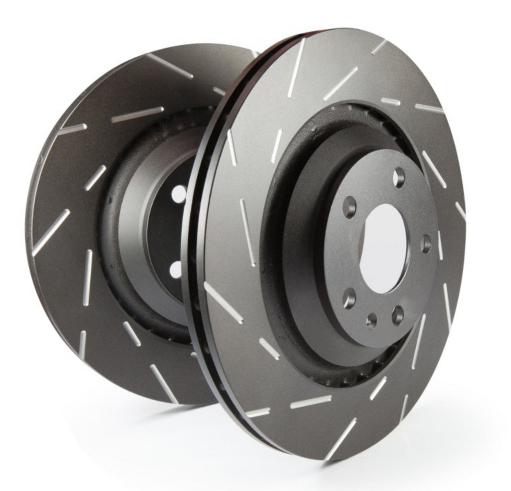 EBC 16+ Toyota Land Cruiser 5.7 USR Slotted Front Rotors-Brake Rotors - Slotted-EBC-840655089476-