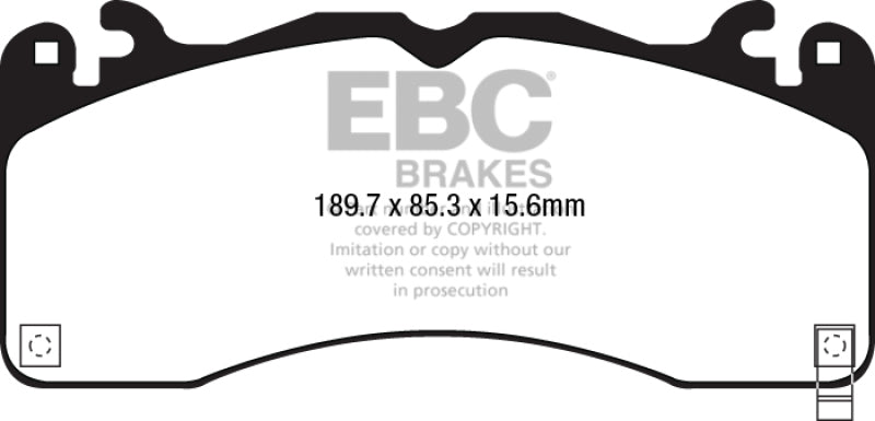 EBC 2015+ Ford Mustang (6Th Gen) 2.3L Turbo (GT Package) Bluestuff Front Brake Pads - Black Ops Auto Works