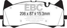 Load image into Gallery viewer, EBC 2015+ Mercedes-Benz C63 AMG (W205) 4.0L Twin Turbo Redstuff Front Brake Pads - Black Ops Auto Works