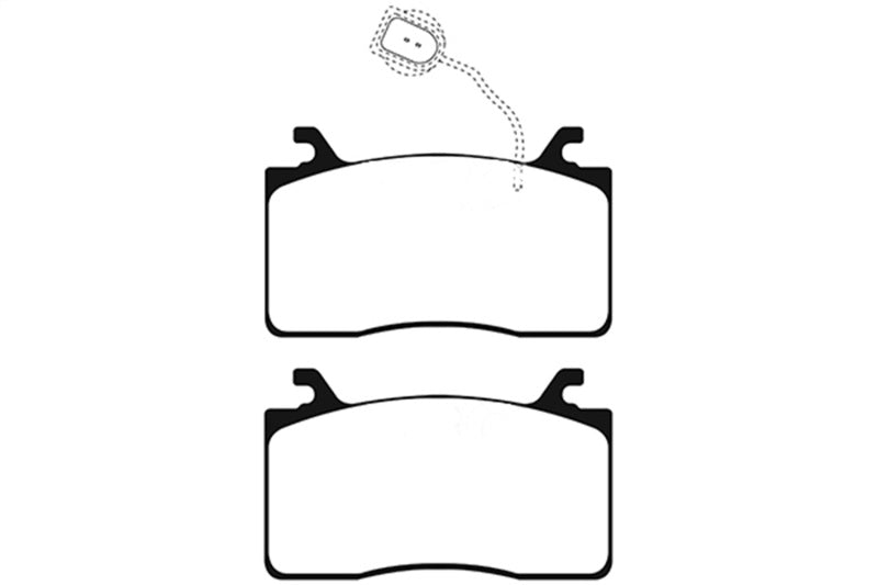 EBC 2016+ Alfa Romeo Guilia 2.0T Redstuff Front Brake Pads - Black Ops Auto Works