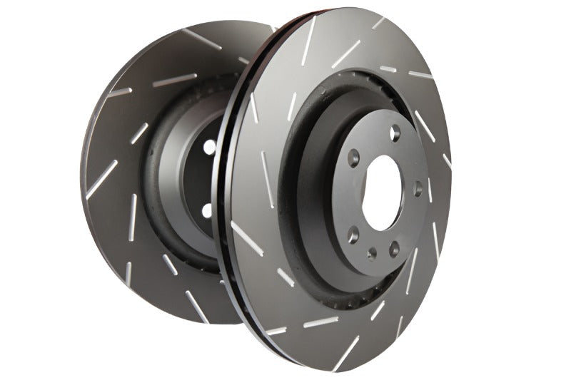 EBC 2016+ Cadillac CT6 3.0L Twin Turbo (w/Prformance Brakes) USR Slotted Front Rotors - Black Ops Auto Works