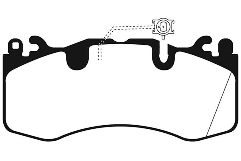 EBC 2016+ Maserati Levante 3.0TT (424) Yellowstuff Front Brake Pads - Black Ops Auto Works