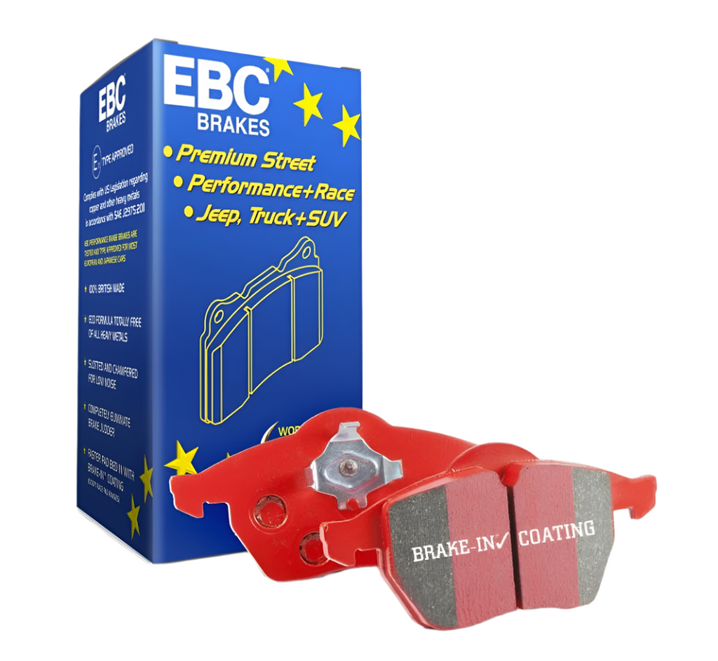 EBC 2016+ Porsche 911 (991/2 w/Cast Iron Rotors) 3.0TT Carrera Redstuff Rear Brake Pads-Brake Pads - Performance-EBC-889668201482-