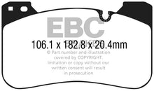 Load image into Gallery viewer, EBC 2018+ BMW M5 4.4TT (F90) Redstuff Front Brake Pads-Brake Pads - Performance-EBC-889668201420-