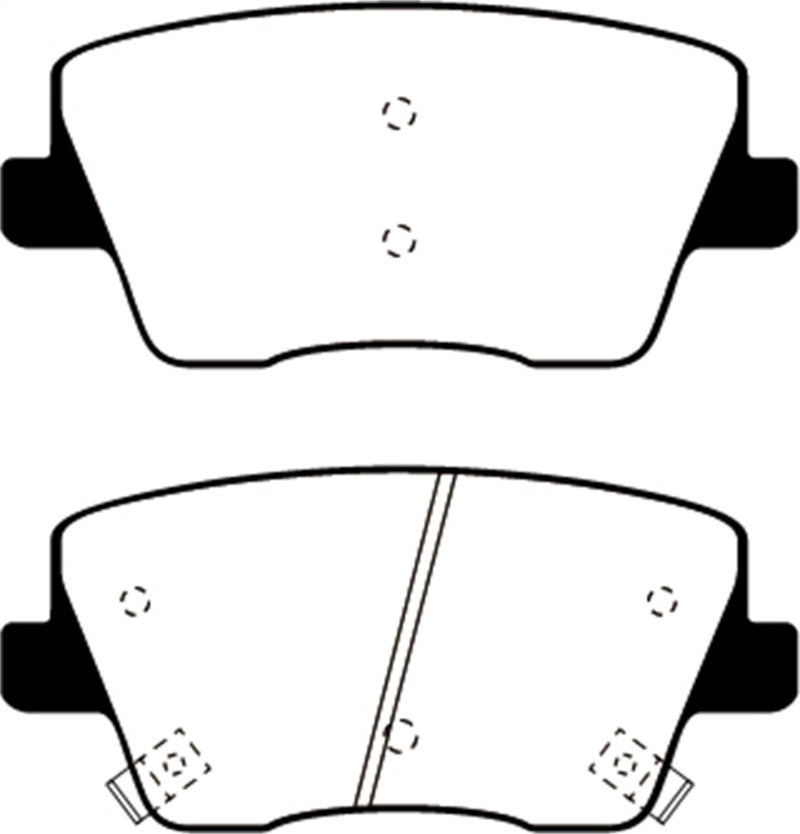 EBC 2019+ Hyundai Veloster N (2nd Gen) 2.0L Turbo Greenstuff Rear Brake Pads - Black Ops Auto Works