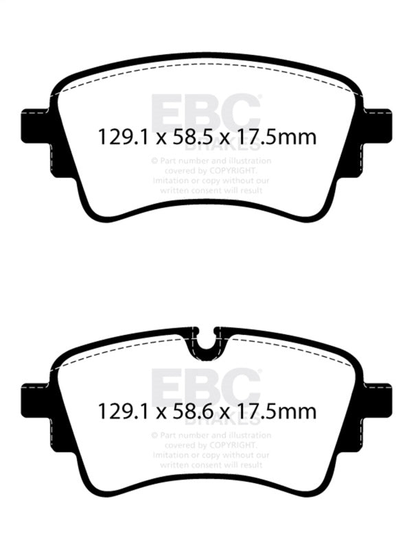 EBC 2020+ Audi A4 B9 2.0T Yellowstuff Rear Brake Pads EBC EBCDP42435R