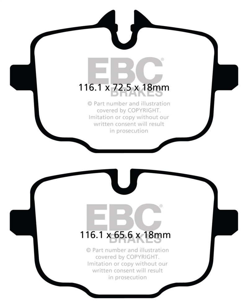 EBC 2021+ BMW M3/M4 3.0TT (G80/G82/G83) Yellowstuff Rear Brake Pads - Black Ops Auto Works