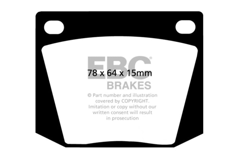 EBC 63-69 Ac Cobra 4.7 Greenstuff Front Brake Pads - Black Ops Auto Works