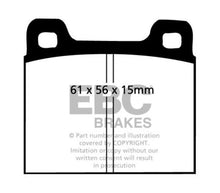Load image into Gallery viewer, EBC 64-69 Porsche 911 2.0 (M Caliper) (Solid front rotor) Yellowstuff Front Brake Pads - Black Ops Auto Works