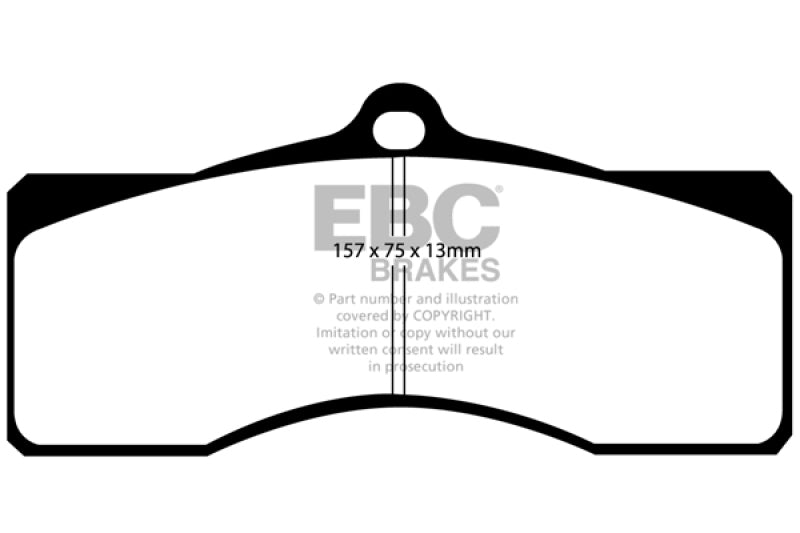 EBC 68-69 Chevrolet Camaro (1st Gen) 4.9 Yellowstuff Front Brake Pads - Black Ops Auto Works