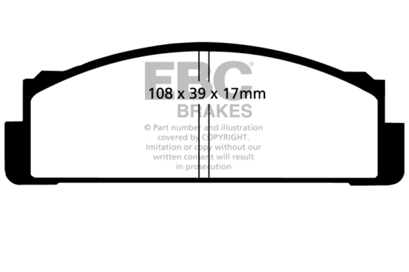 EBC 68-83 Fiat 124 1.6 Greenstuff Front Brake Pads - Black Ops Auto Works