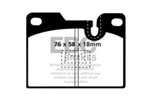 Load image into Gallery viewer, EBC 79-88 Porsche 924 2.0 Turbo Yellowstuff Rear Brake Pads - Black Ops Auto Works